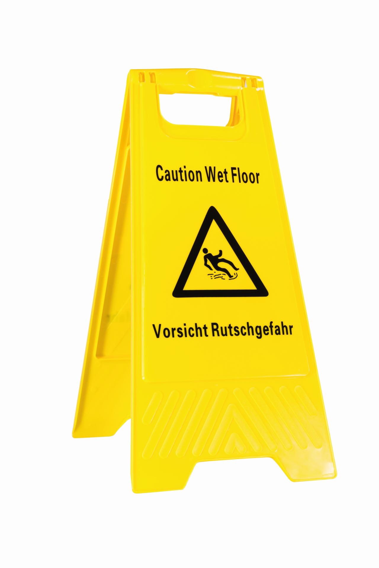 Warnschild - Vorsicht Rutschgefahr