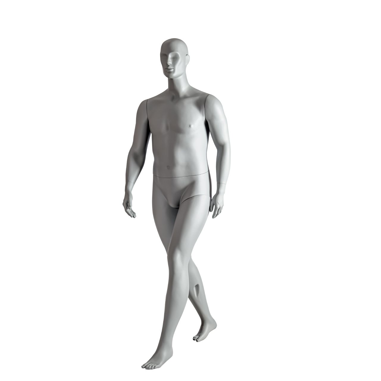 Mannequin homme grande taille en marche