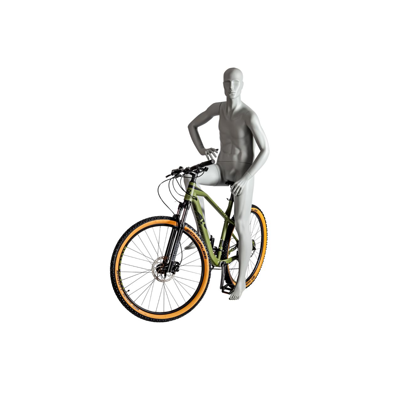 Mannequin homme sportif cycliste