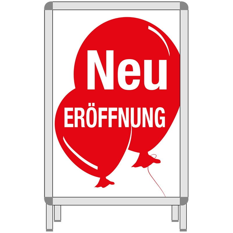 Rahmenplakat NEU-ERÖFFNUNG