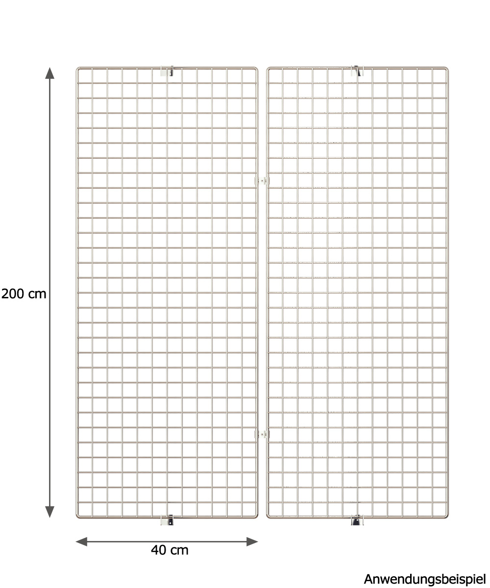 Grille murale  H 200 cm, lot de 2